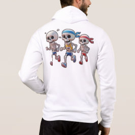 “3D-Serie med skelett som springer • Roligt skelet T Shirt