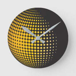 3D-sfärer med punkter Rund Klocka