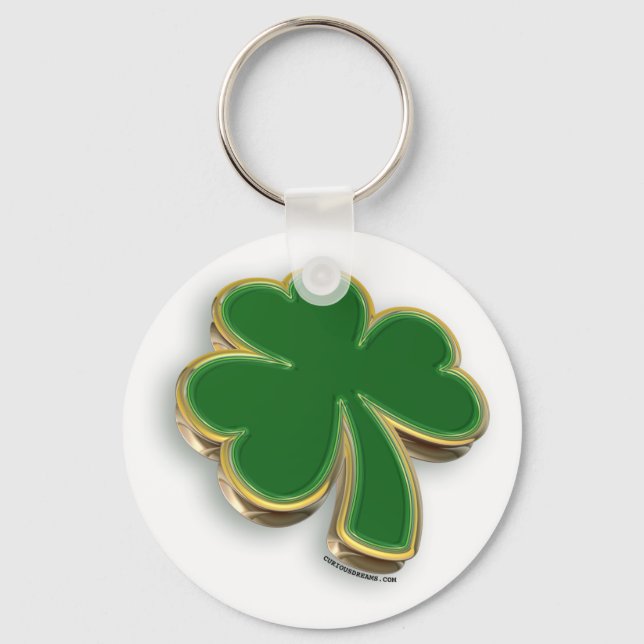 3D Shamrock Nyckelring (Framsida)