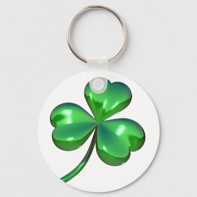 3D Shamrock Nyckelring (Framsida)