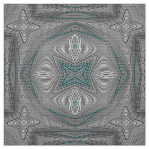 3D! Silver Grått White Turcos ~ Tyg