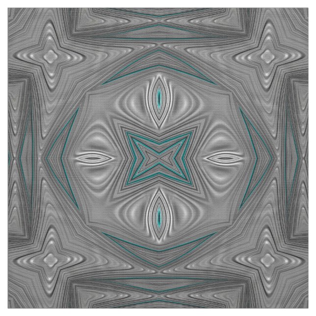 3D! Silver Grått White Turcos ~ Tyg (Prov)