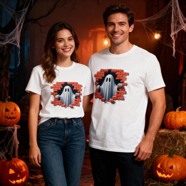 3d Skeleton genom en bruten väggkonstruktion T Shirt (Skapare uppladdad)