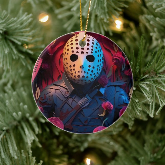 3D-skräckjul Julgransprydnad Keramik (Träd)