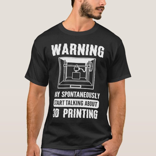3D-skrivare 3D-skrivare T Shirt (Framsida)