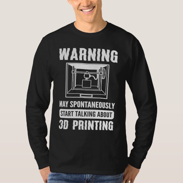 3D-skrivare 3D-skrivare T Shirt (Framsida)