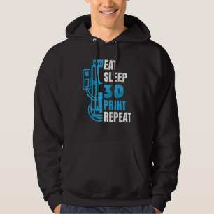 3d-skrivare 3d-utskrift Modellbyggare 3d-utskrift Hoodie