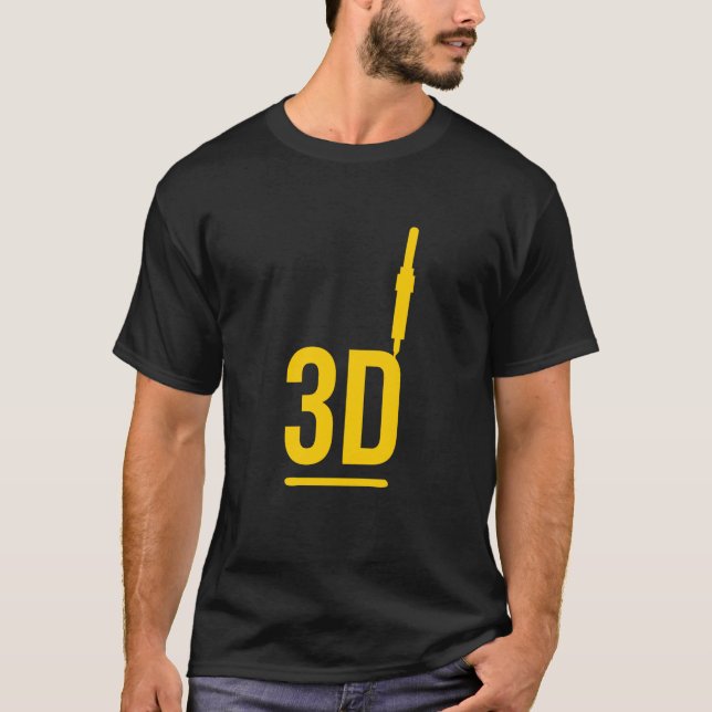 3d-skrivare T-Shirt (Framsida)