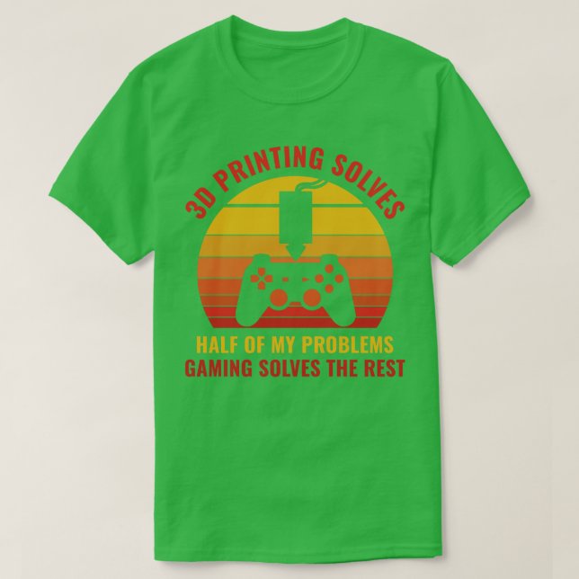 3D-skrivaren - funn 3D-utskrift - löser hälften av T Shirt (Design framsida)