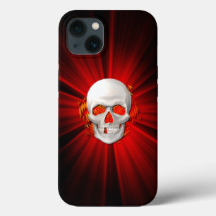 3D Skull vid ljusbrand