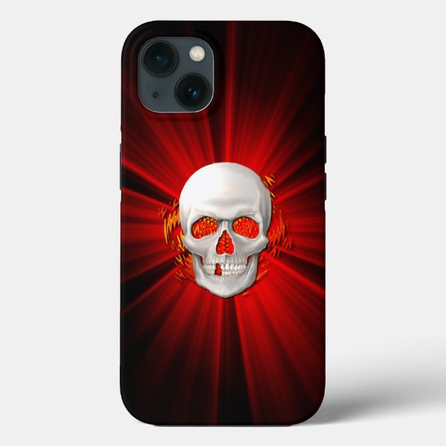 3D Skull vid ljusbrand (Baksida)