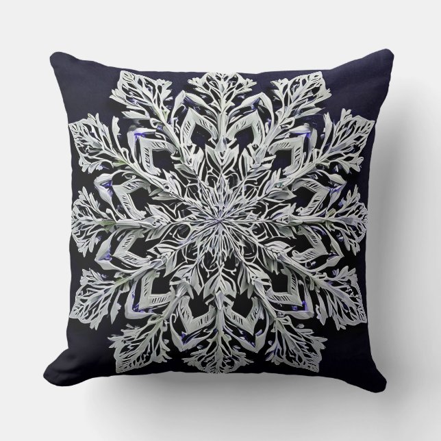 3d snöflinga kudde (Framsida)