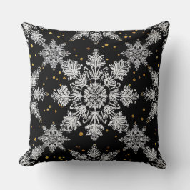 3d snöflingor kudde