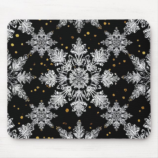 3d snöflingor musmatta (Framsidan)