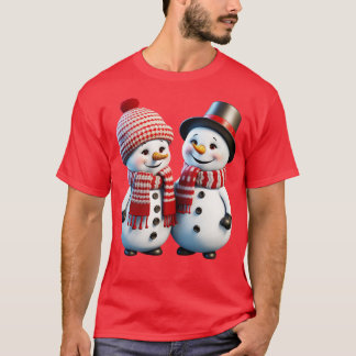 3D-Snögubbar 4 T Shirt