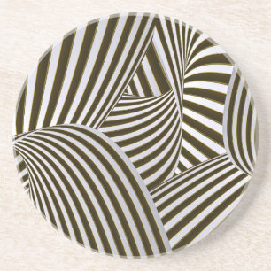 3D Snurrar Sandstens Coaster Underlägg