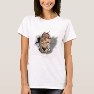 3d Snygg katt T Shirt