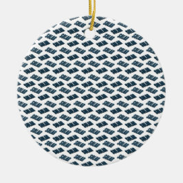 3d Solpaneler mönster. Julgransprydnad Keramik