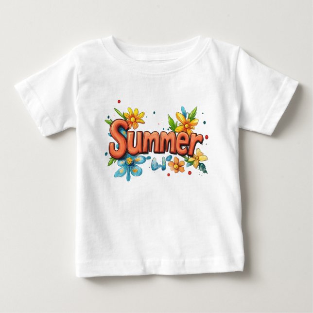 3d Sommartext T Shirt (Framsida)