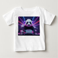 3D Söt Panda DJ i Neon Nattklubb