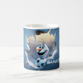3D söt Snögubbe-helgdag Kaffemugg