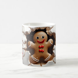 3D söt Snögubbe-jul Kaffemugg