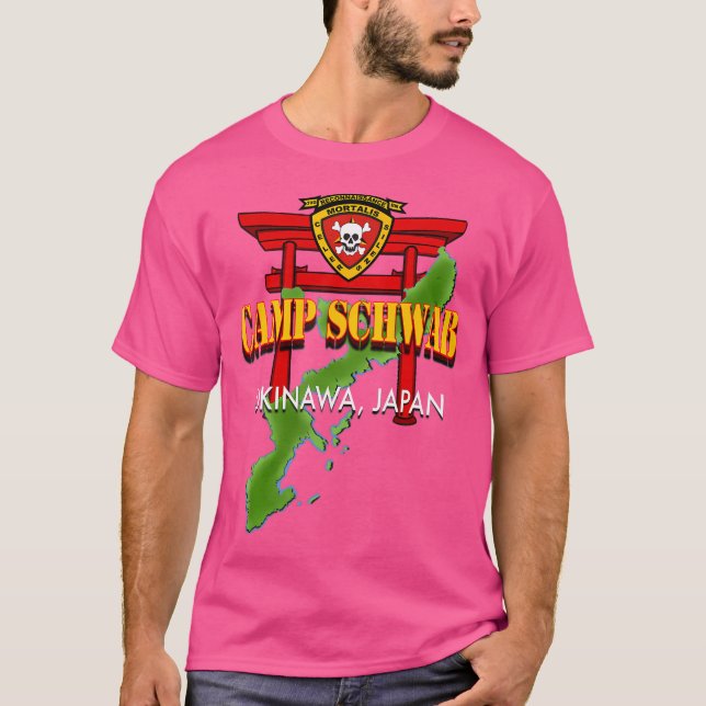 3D spaningsbataljon Camp Schwab Okinawa T Shirt (Framsida)