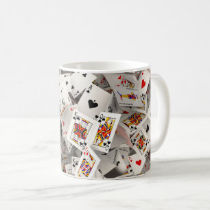 3d-spelkort kaffemugg