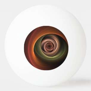 3D Spiral Abstrakt Varm Färg Modern Fraktal Konst Pingisboll