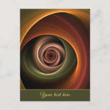 3D Spiral Abstrakt Varm Färg Modern text i sidled