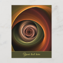 3D Spiral Abstrakt Varm Färg Modern text i sidled Helg Vykort
