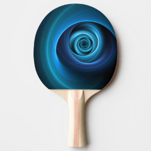 3D-spiral Blå Färger Modern Abstrakt Fraktal Konst Pingisracket