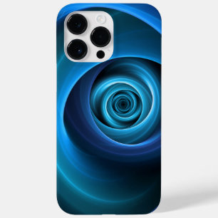 3D Spiral Blue Färg Modern Abstrakt Fractal Art