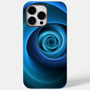 3D Spiral Blue Färg Modern Abstrakt Fractal Art