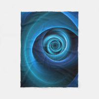 3D Spiral Blue Färg Modern Abstrakt Fractal Art