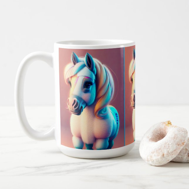 3D Spirit Pony 3 Kaffemugg (Med munk)