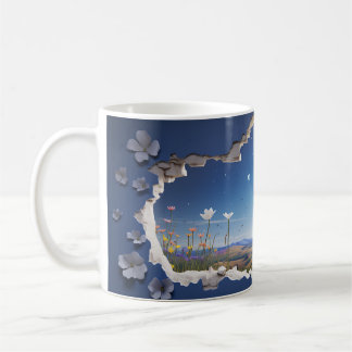 3D Starry Night-design Kaffemugg