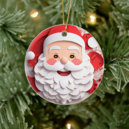 3D Stil-Jultomten-jul, Helgdag Julgransprydnad Keramik