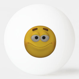 3D Stlyle som ler emoticonen Pingisboll