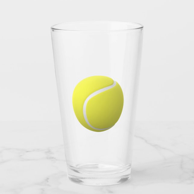 3D stor tennisboll Glaskopp (Framsida)