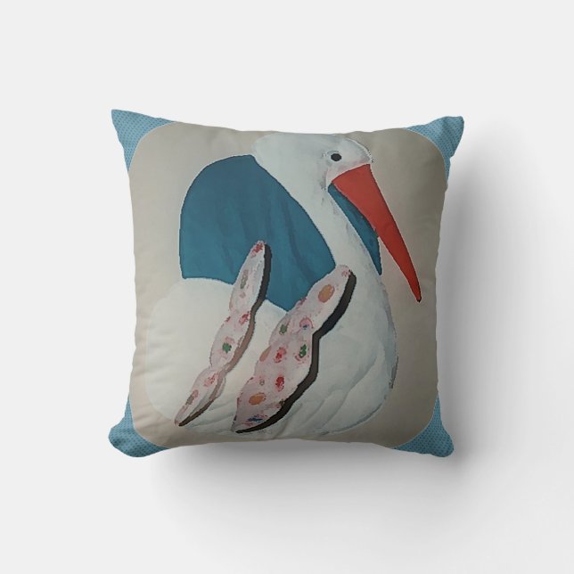 3D Stork Pillows Kudde (Framsida)