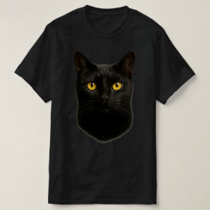 3D Svart Katt - Realistisk Katt Söt Kattälskare T Shirt