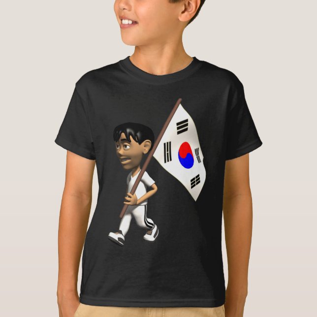 3D Sydkorea T-shirt (Framsida)
