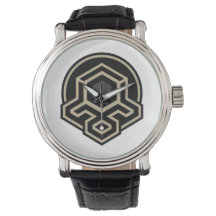 3D Symmetrical Advanced Art Men's Leather Strap