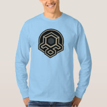3D Symmetrisk Avancerad Konst Långärmad T-Shirt