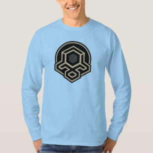 3D Symmetrisk Avancerad Konst Långärmad T-Shirt