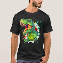 3D T-Rex Dinosaur Vägg Smash Pojkar Barn T-Shirt