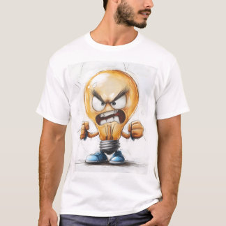 3D-tecken för argens ljusbulb T Shirt