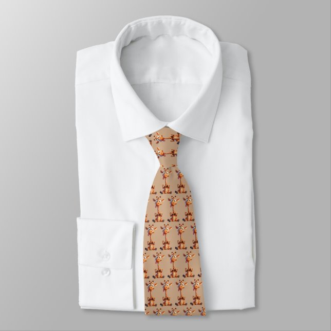 3D-Tecknad Djurkontrolltitel Slips (Bunden)