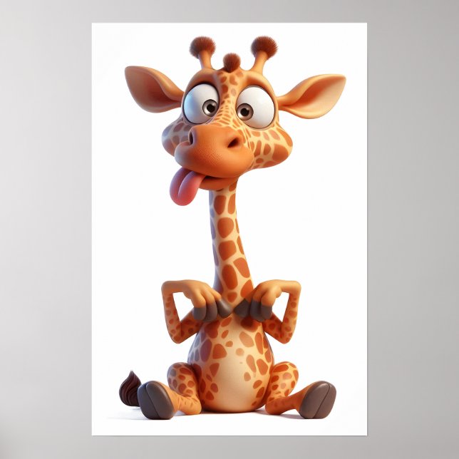 3D-Tecknad DjurPoster Poster (Framsidan)